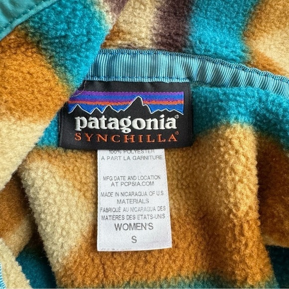 Patagonia Synchilla Snap-T Pullover Fleece Small Guatemalan Tango Bear Brown - Picture 7 of 11